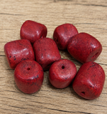 20 Pcs Red Synthetic Howlite Beads 14X18mm-13X15mm_CLRN-145
