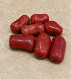 20 Pcs Red Synthetic Howlite Beads 23X12mm-28X16mm_CLRN-139