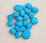 95+ Plain Beads Turquoise 10-18mm