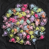210 Pcs, 15x11mm Transparent Butterfly Acrylic Beads Assorted Color_ACRB-853-3