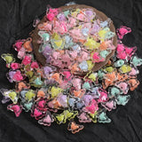 210 Pcs, 15x11mm Transparent Butterfly Acrylic Beads Assorted Color_ACRB-853-4