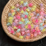 210 Pcs, 15x11mm Transparent Butterfly Acrylic Beads Assorted Color_ACRB-853