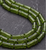 2 Strings 8x24mm Glass Tube Beads Imam
