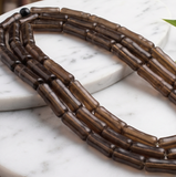 2 Strings 8x24mm Glass Tube Beads Imam
