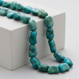 1 String Howlite Nugget Stone Beads