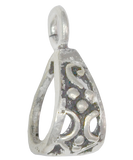 92.5 Sterling Silver Pendant Bail 10mm