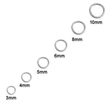 Brass Rhodium Plated Jump rings