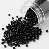 50gm 6/0 Preciosa Opaque Black Seed Beads
