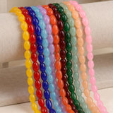 11 Strings 10x8mm Plain Glass Beads Combo
