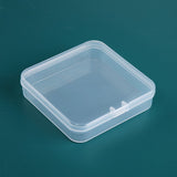 10 Pcs, Acrylic Beads Square Storage Box 2.5x2.5x0.5 inch