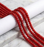 2 Strings 4X6mm Glass Beads_CLRN-289