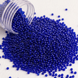 50gm 8/0 Preciosa Trans Blue Seed Beads