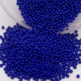 50gm 8/0 Preciosa Opaque Royal Blue Seed Beads