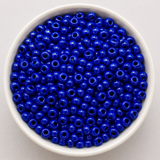 50gm 8/0 Preciosa Opaque Royal Blue Seed Beads