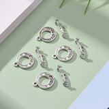 10 Pcs Tibetan Style Alloy Toggle Clasps