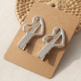 20 Pcs 5cm Heart Shape Designer Hair Clips