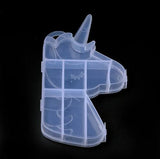 9 Cavity Unicorn Beads Storage Box 6x3x0.75 Inch