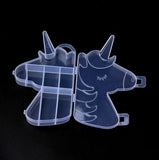 9 Cavity Unicorn Beads Storage Box 6x3x0.75 Inch