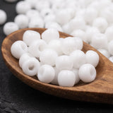 50gm 4/0 Preciosa Opaque White Seed Beads
