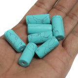10 Pcs Turquoise Synthetic Howlite Beads
