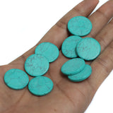 40 Pcs Turquoise Synthetic Howlite Beads