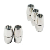 5 Pcs, Oval Magnetic Leather Cord Connectors Clasp 16x8mm, 4.75mm Hole