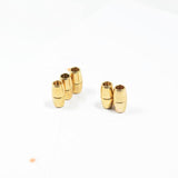 5 Pcs, Oval Magnetic Leather Cord Connectors Clasp 16x7mm, 3.75mm Hole Size