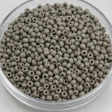 50gm  8/0 Preciosa Opaque Light Grey Seed Beads