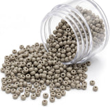 50gm  6/0 Preciosa Opaque Light Grey Seed Beads