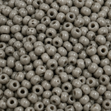 50gm  8/0 Preciosa Opaque Light Grey Seed Beads