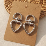 5 Pcs 4.5x2.5cm Heart D-Ring Swivel Clasp