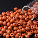50gm 4/0 Preciosa Opaque Brick Red Seed Beads