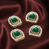 4 Pcs 19x20mm AD Stone Kundan Spacer Connectors_jkk-273