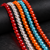 4mm Crystal Faceted Rondelle Beads