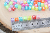 500 Pcs, 6mm Acrylic Round A To Z Alphabet Letter Beads_alp-09_1