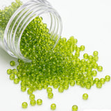50gm 6/0 Preciosa Trans Lime Green Seed Beads
