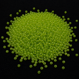 50gm 8/0 Preciosa Trans Lime Green Seed Beads