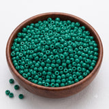 50gm 6/0 Preciosa Opaque Emerald Teal Seed Beads