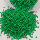 50gm 8/0 Preciosa Opaque Leaf Green Seed Beads