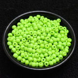 50gm 6/0 Preciosa Opaque Lime Green Seed Beads