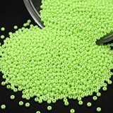 50gm 8/0 Preciosa Opaque Pastel Neon Green Seed Beads
