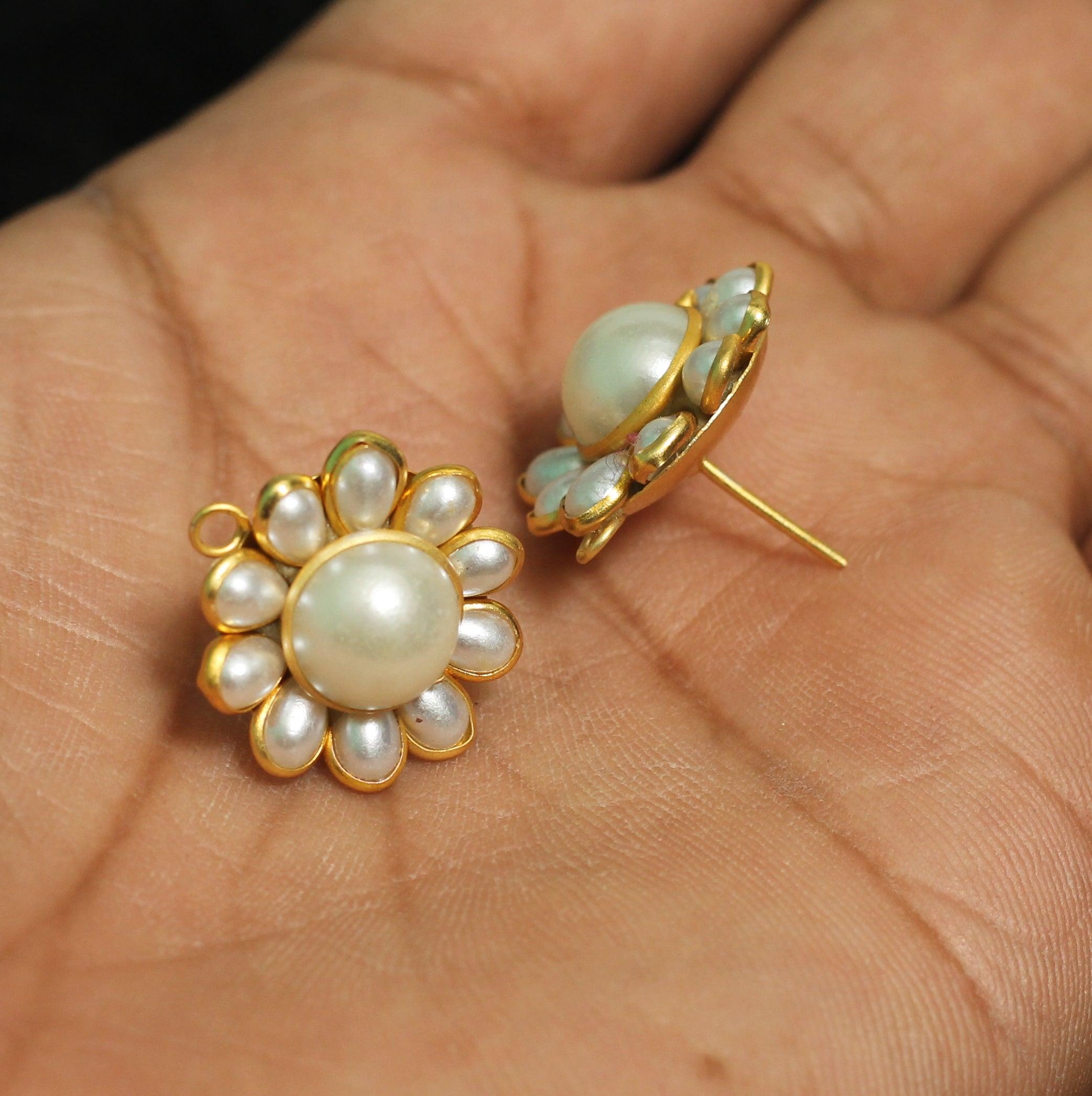 4 Pacchi 4 Pcs Single Layer Pacchi Earing Tops 20mm