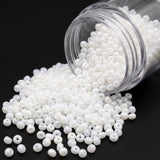50gm 6/0 Preciosa Opaque Pearl White Seed Beads