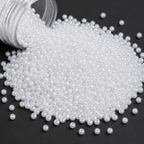 50gm 8/0 Preciosa Opaque Pearl White Seed Beads