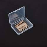 10 Pcs, Rectangle Acrylic Beads Storage Box 2.75x2x0.5 inch