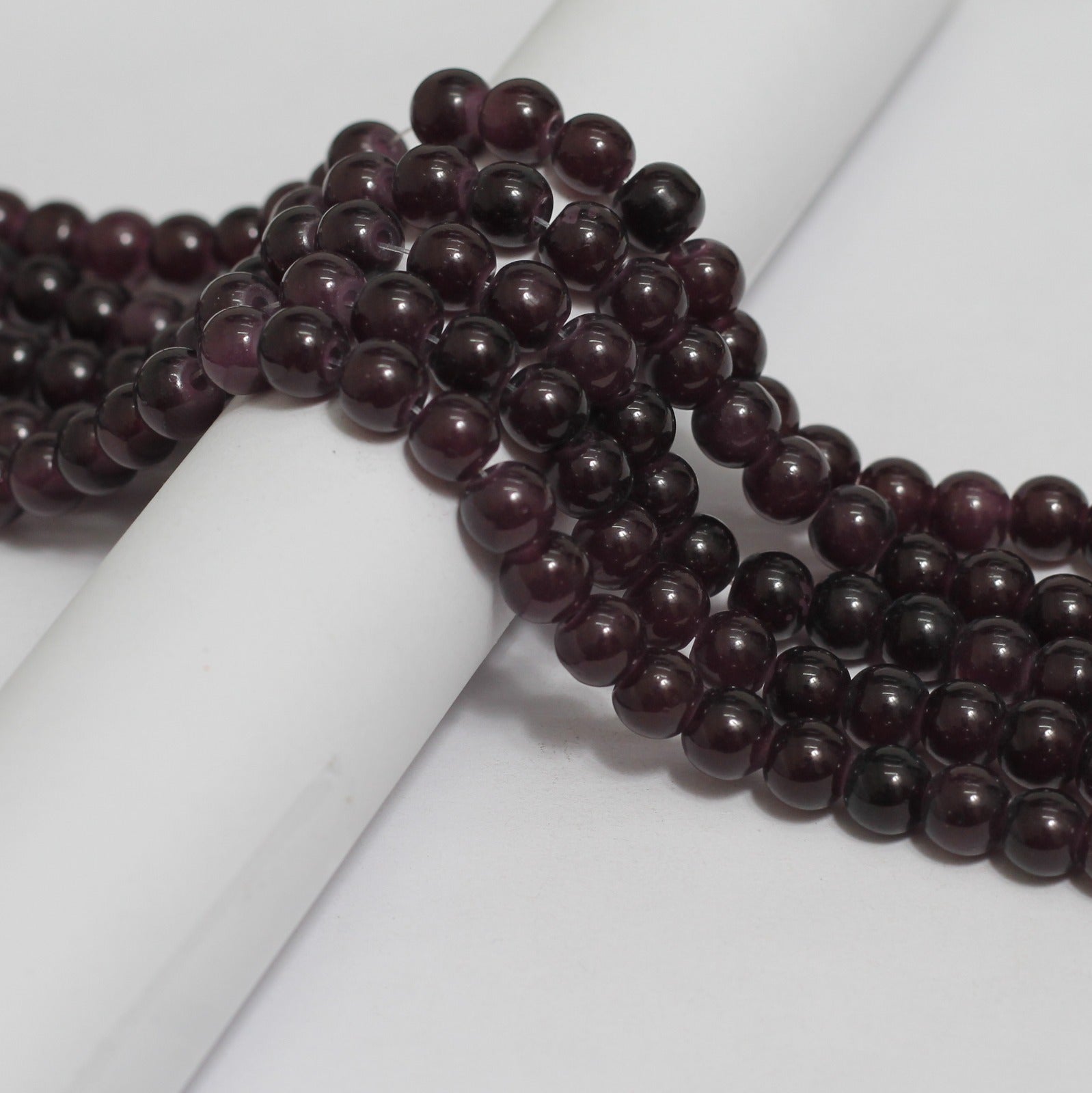 5 Strings 8mm Glass Beads