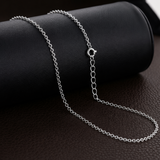 18 Inches 92.5 Sterling Silver Luna Chain