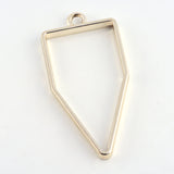 Polygon Open Back Bezel Pendants