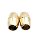 5 Pcs, Oval Magnetic Leather Cord Connectors Clasp 16x8mm, 4.75mm Hole