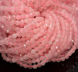 1 String 2mm Natural Rose Quartz Gemstone Round Micro Faceted Beads